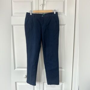Benetton Navy Slim Fit Ankle Pants Women’s Size 6 (EU 42)